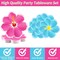 96 Pcs Hawaiian Luau Party Supplies, Party Tableware Set Serves 24 Guests